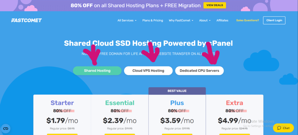 استضافة فاست كوميت (FastComet)